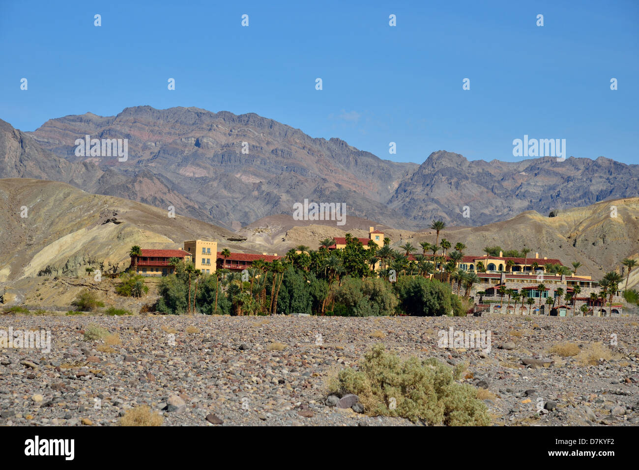 Furnace Creek Inn. Death Valley Nationalpark, Kalifornien, USA. Stockfoto