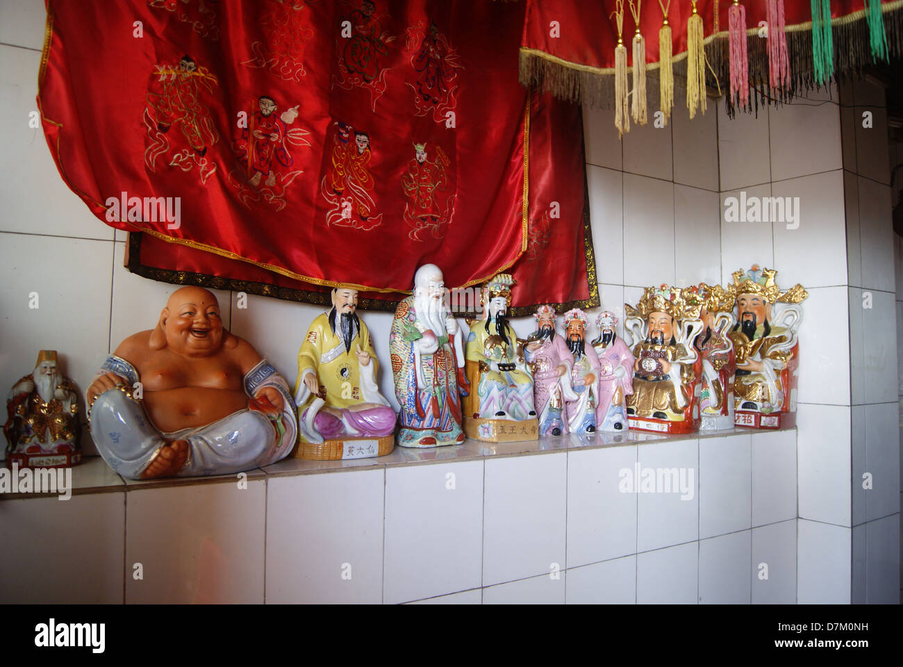 Statue von Buddha im Tempel Chinas Stockfoto