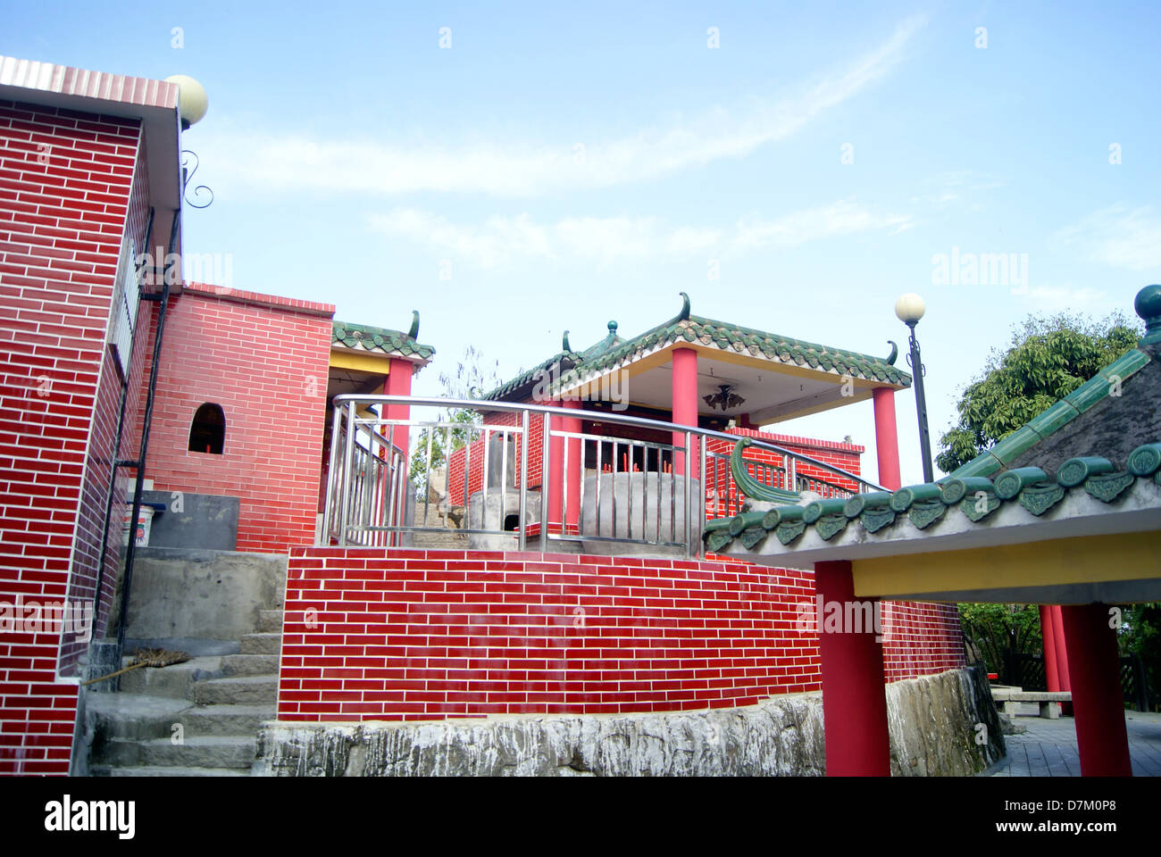 Chinesische Tempel und Architekturlandschaft in Shenzhen Stockfoto