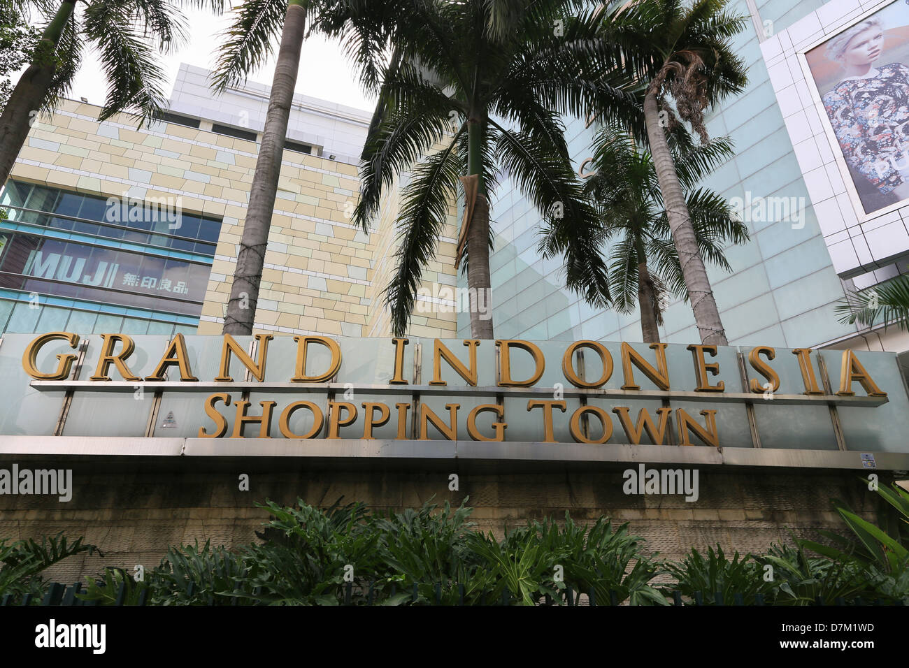 Grand Indonesien einkaufen Ortstafel, Zentral-Jakarta, Indonesien Stockfoto