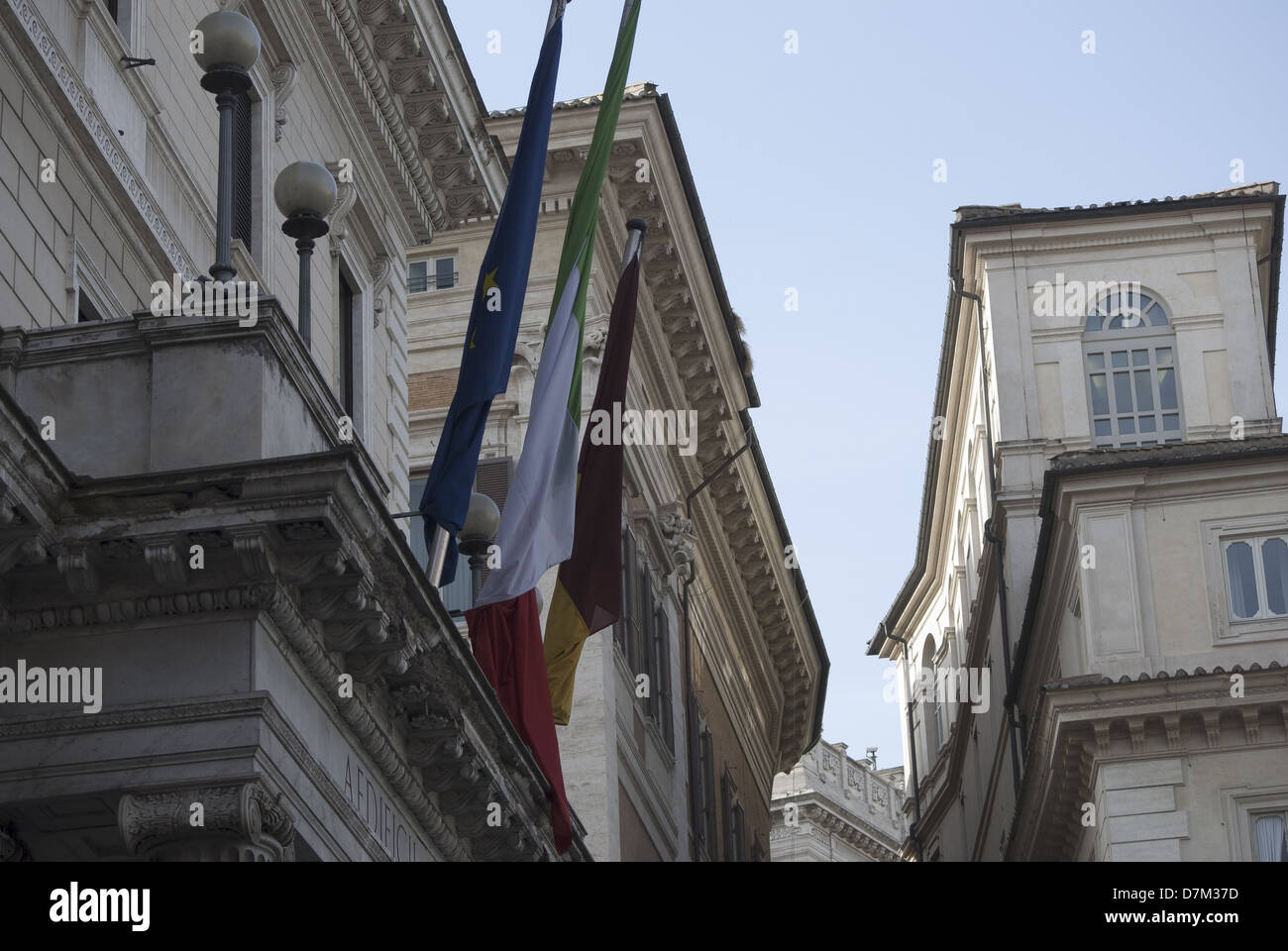 Rom: Blick auf historische und charakteristischen Gebäuden im Zentrum der Stadt Stockfoto