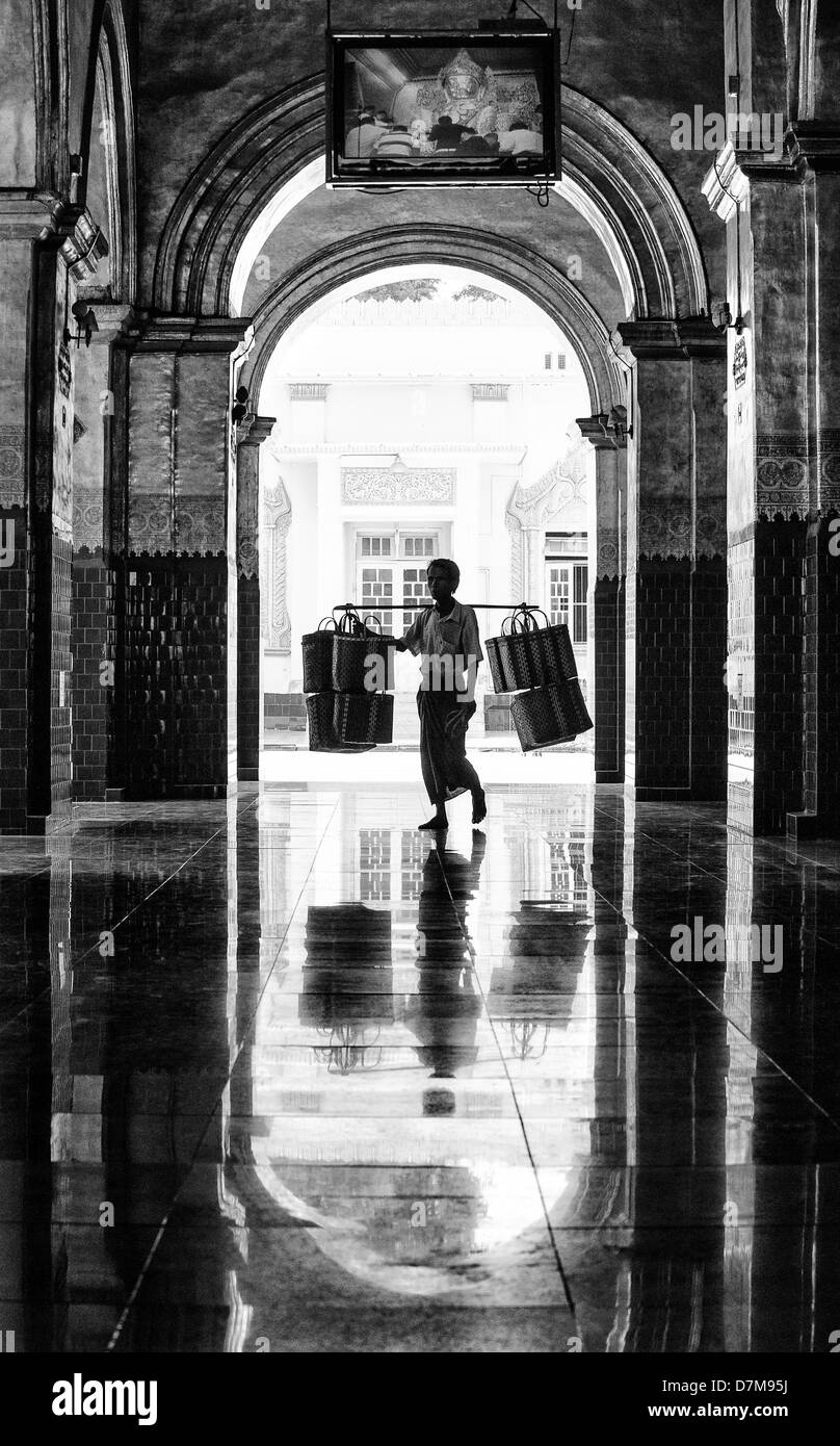 Mahamuni Pagode, Mandalay, Birma (Myanmar) Stockfoto