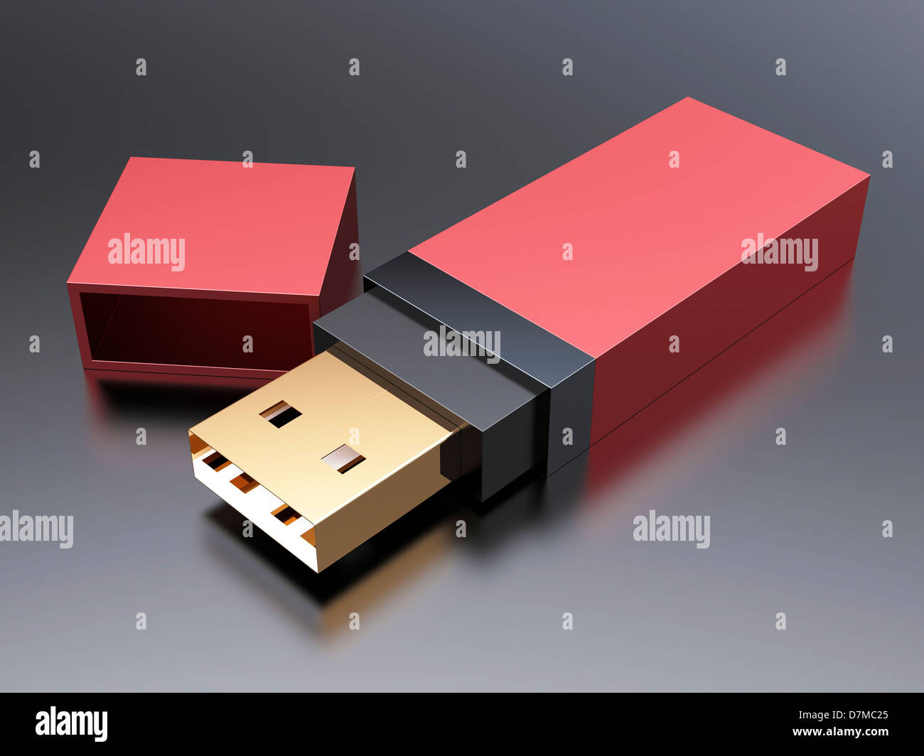 USB-Stick, artwork Stockfoto