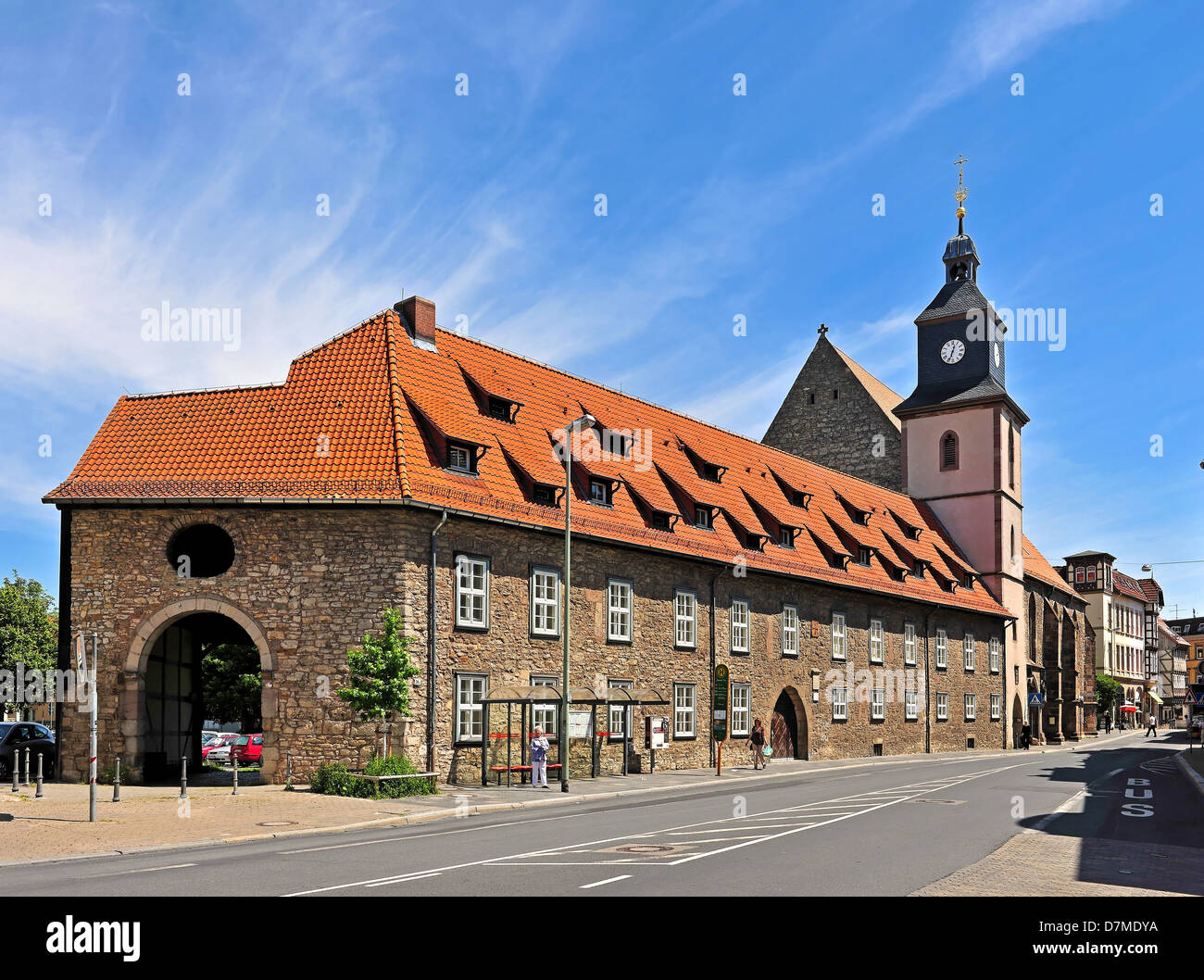 Die evangelische Kirche St. Marien in Göttingen Stockfoto