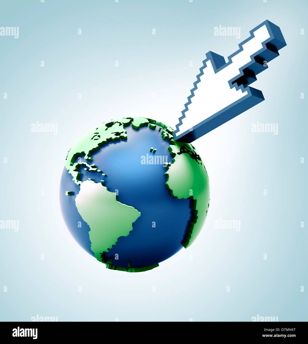 Digitale Welt, konzeptuellen Kunstwerk Stockfoto