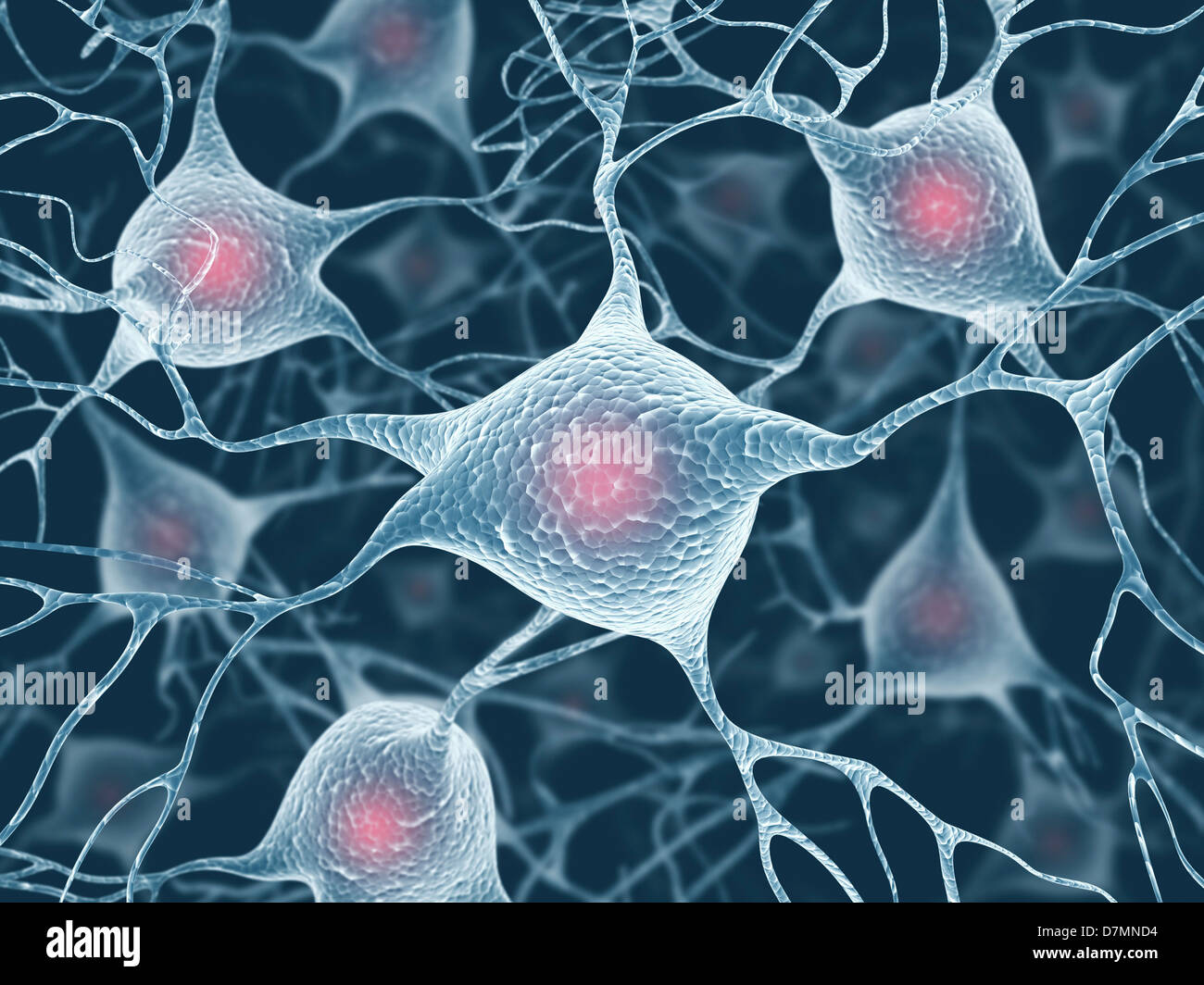 Neuronales Netz, artwork Stockfoto
