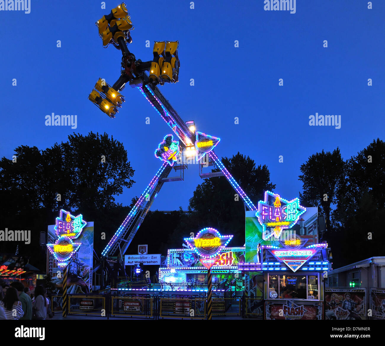 Riesenrad auf einem Festival in Hannover, Deutschland, Europa, Niedersächsische Stockfoto