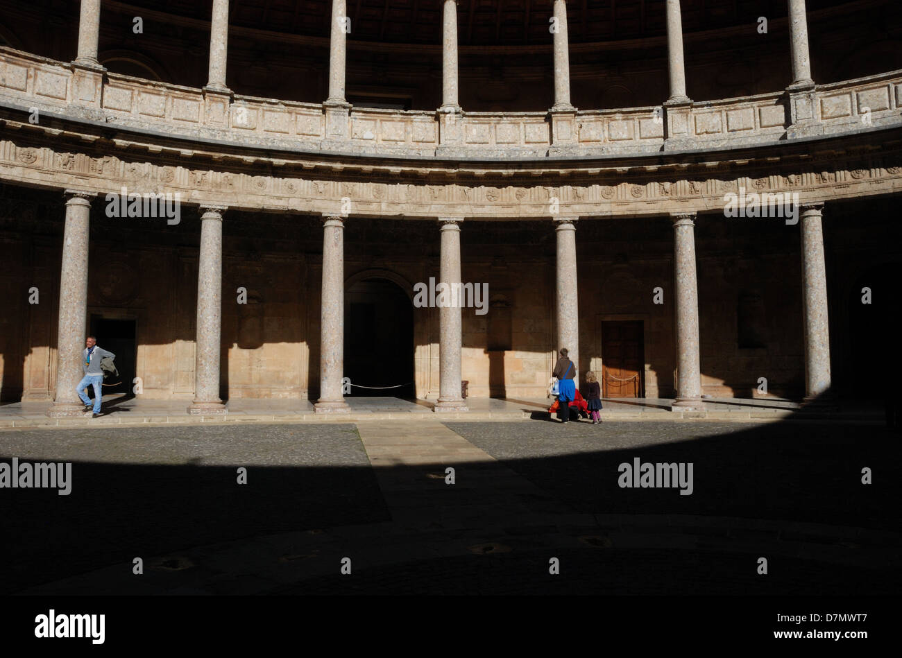 Arena in der Anlage der Alhambra, Granada, Spanien. Stockfoto