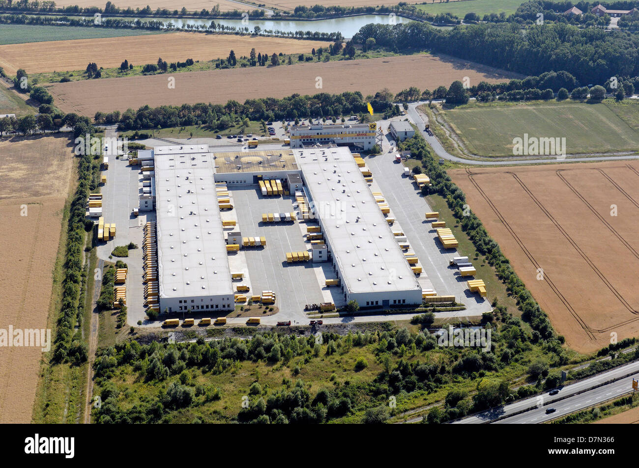 Mail-Verteiler aufzubauen, Deutsche Post, Hannover, Niedersachsen, Deutschland Stockfoto