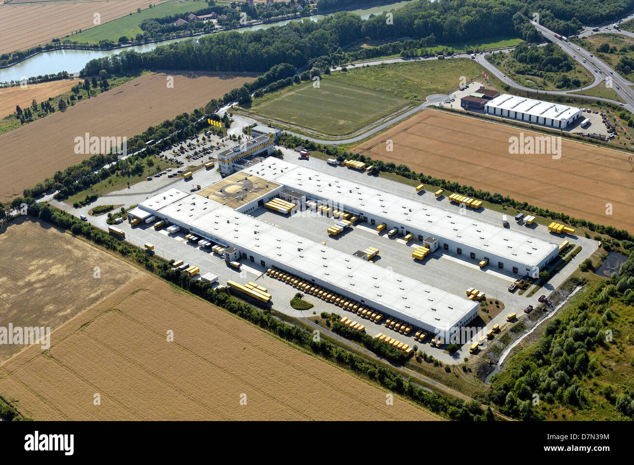 Mail-Verteiler aufzubauen, Deutsche Post, Hannover, Niedersachsen, Deutschland Stockfoto