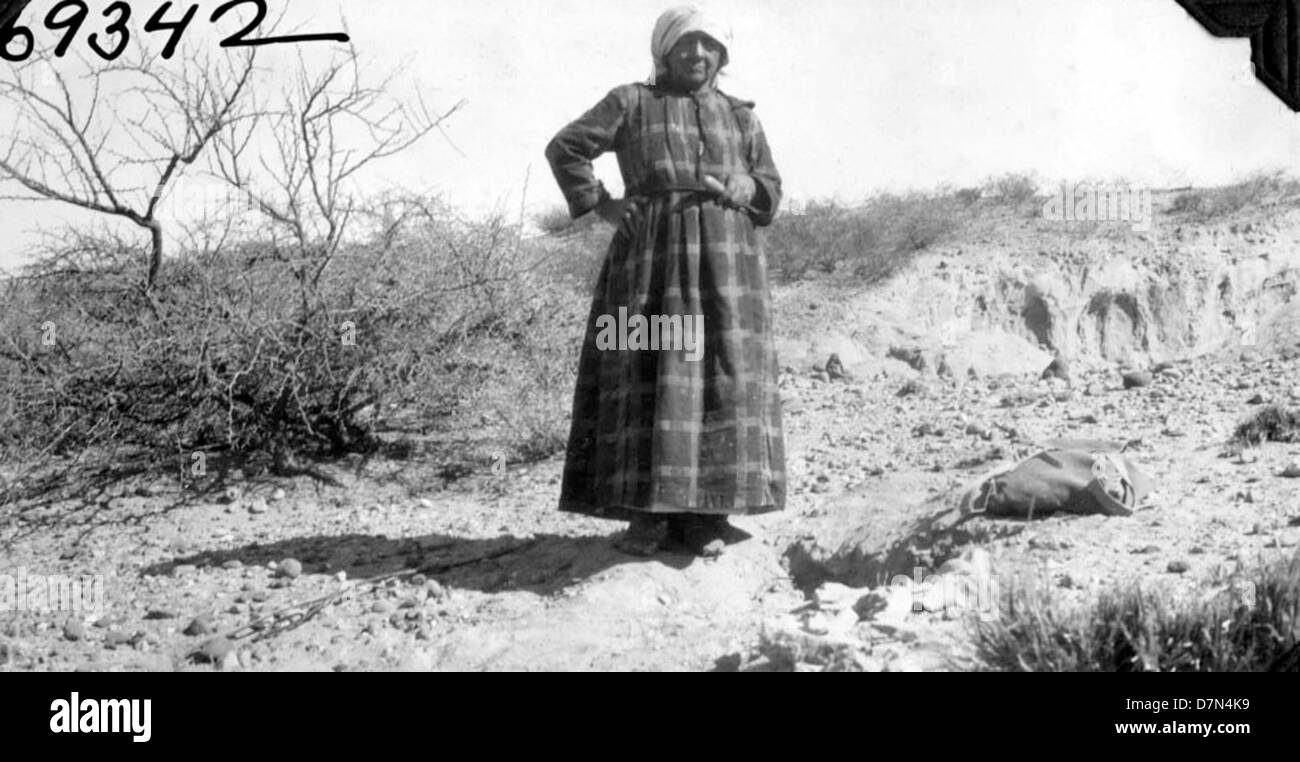 Ein Sammler von Fossilien Stockfoto