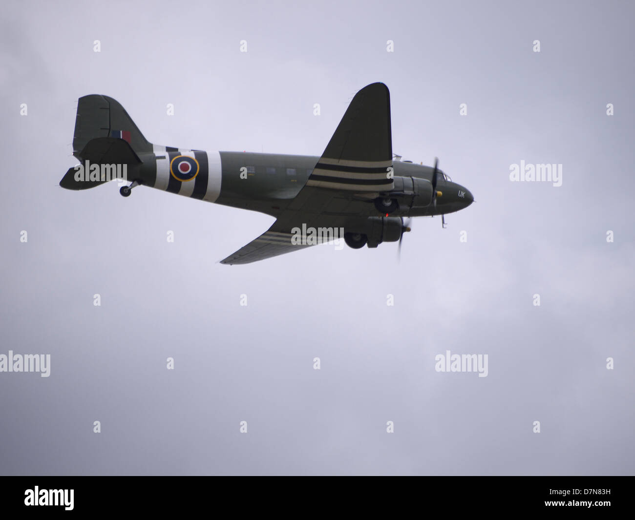 Dakota, Bestandteil der Luftschlacht um England, basierend auf R.A.F Conningsby Stockfoto