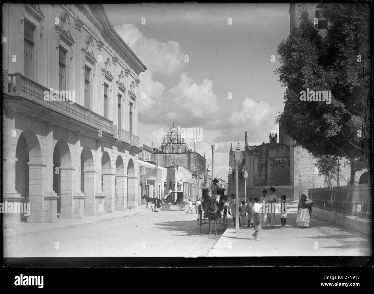 Eine Straßenszene aus Bermuda, aufgenommen zwischen 1898 und 1899, mit einer Pferdekutsche. Das Bild zeigt den Alltag des späten 19. Jahrhunderts in Mittelamerika. Stockfoto Eine Straßenszene aus Bermuda, aufgenommen zwischen 1898 und 1899, mit einer Pferdekutsche. Das Bild zeigt den Alltag des späten 19. Jahrhunderts in Mittelamerika. Stockfoto