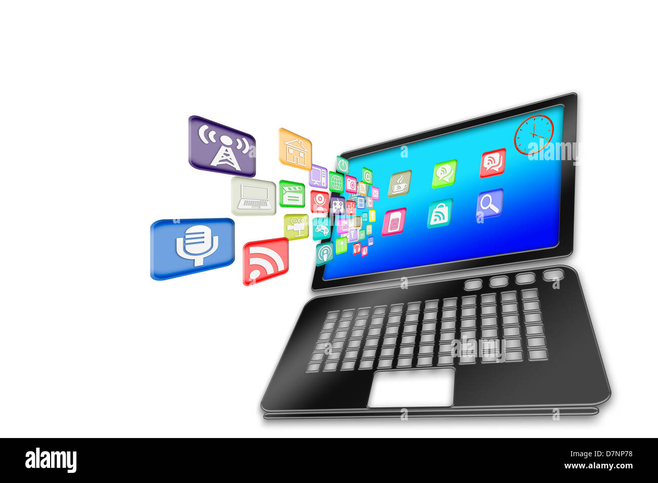 Web-Notizbuch-symbol Stockfoto