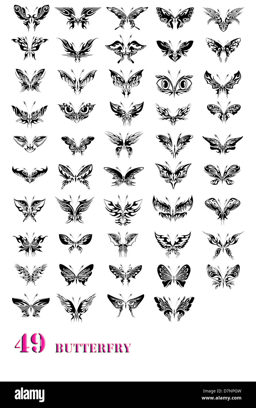 Schmetterlings-symbol Stockfoto
