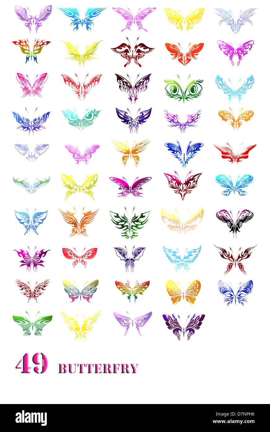 Schmetterlings-symbol Stockfoto