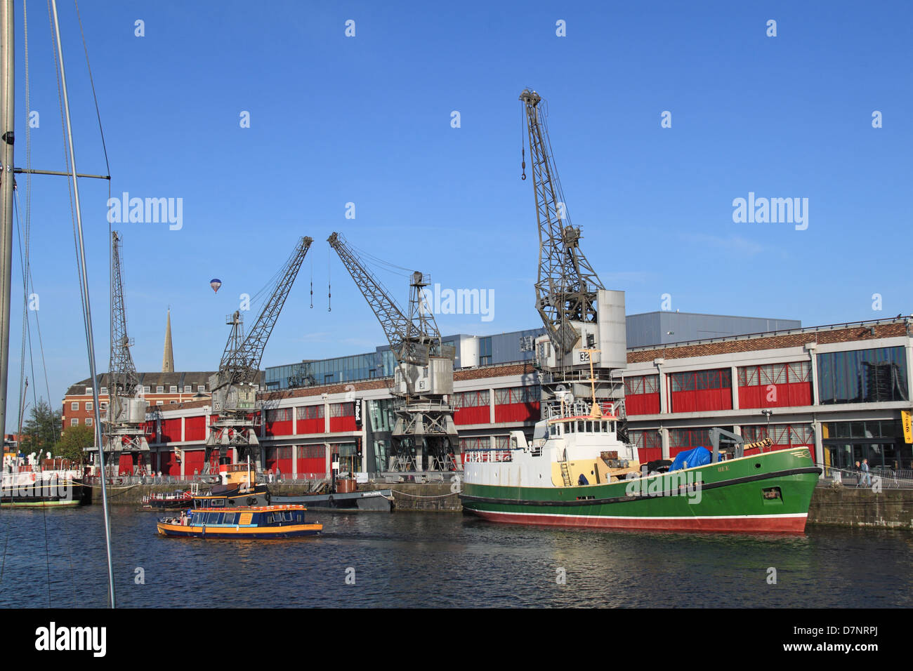 Docks und M Schuppen lebendes Museum, Princes Wharf, Floating Harbour, Bristol, England, Großbritannien, Deutschland, UK, Europa Stockfoto