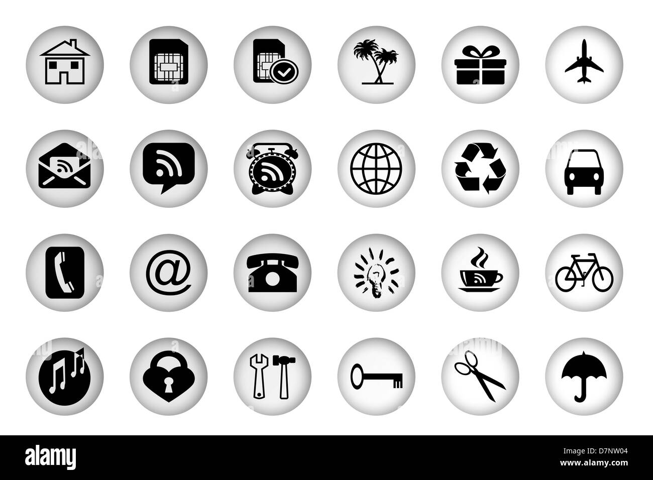 Symbol für mehrere Stockfoto
