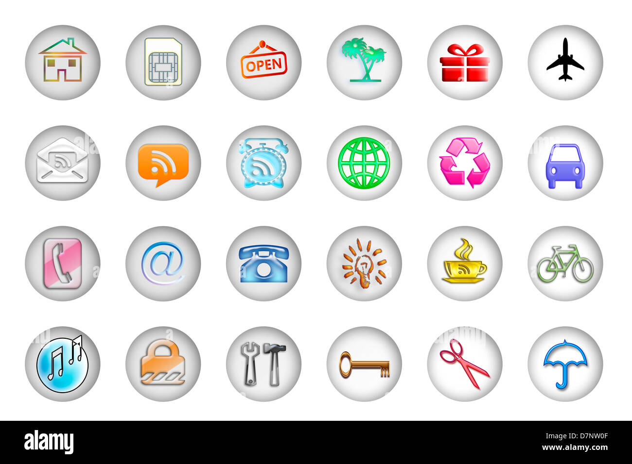 Symbol für mehrere Stockfoto