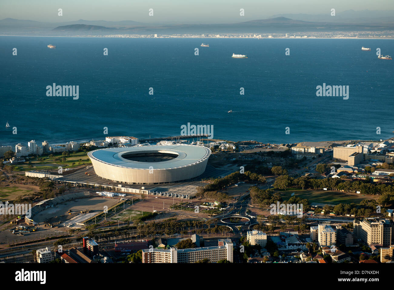 Blick über Cape Town Stadium in Südafrika Stockfoto