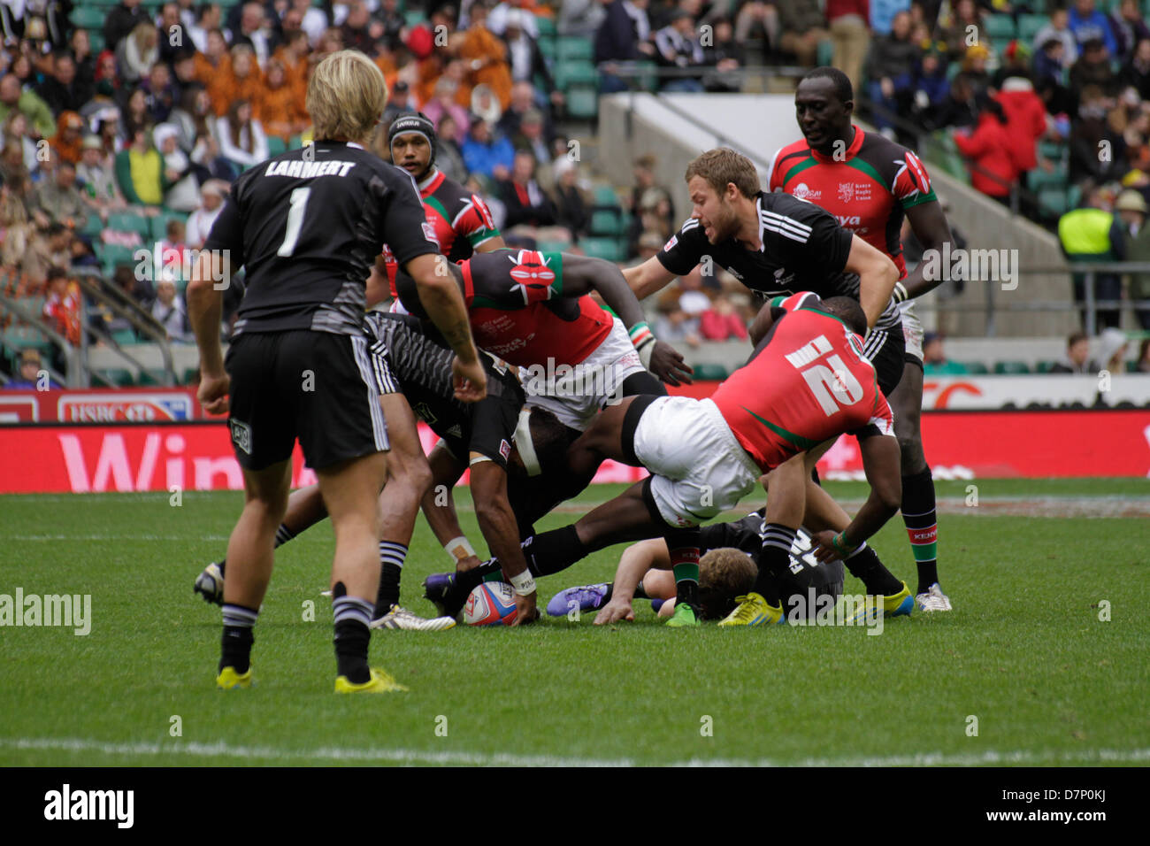 London, UK. 11. Mai 2013. New Zealand V Kenia während der Marriott London Sevens im Twickenham Stadium. Bildnachweis: Elsie Kibue / Alamy Live News Stockfoto