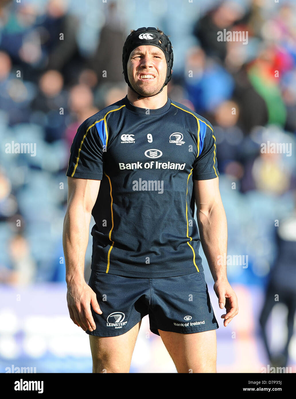 27.10.2012 Dublin, Irland. Isaac Boss, Leinster, vor dem RaboDirect PRO12 Semi Final Spiel zwischen Leinster und Glasgow Warriors aus der Royal Dublin Society. Stockfoto