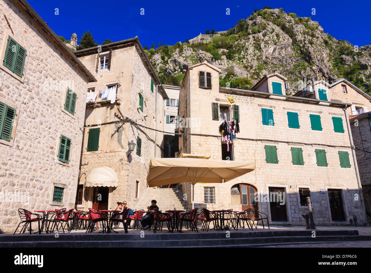 Altstadt von Kotor. Heriage des UNESCO-Weltkulturerbes, Golf von Kotor, Montenegro, Crna Gora, Balkan, Europa. Stockfoto