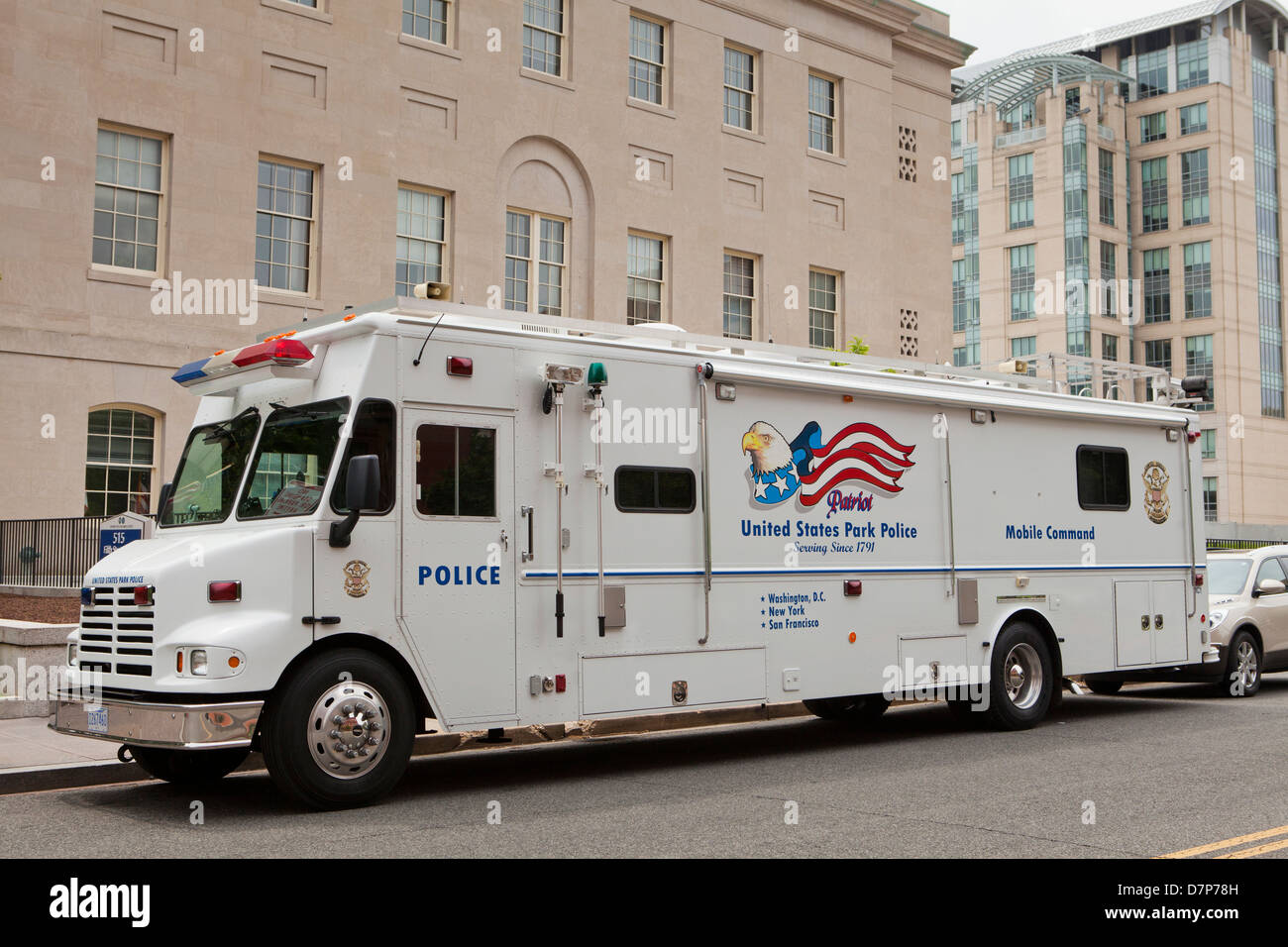 US-Park Polizei Mobile Kommandofahrzeug - Washington, DC USA Stockfoto