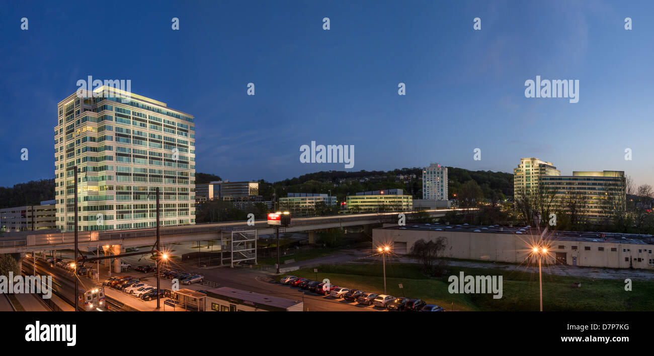 Conshohocken Pennsylvania USA Skyline Stadtbild Panorama Stockfoto