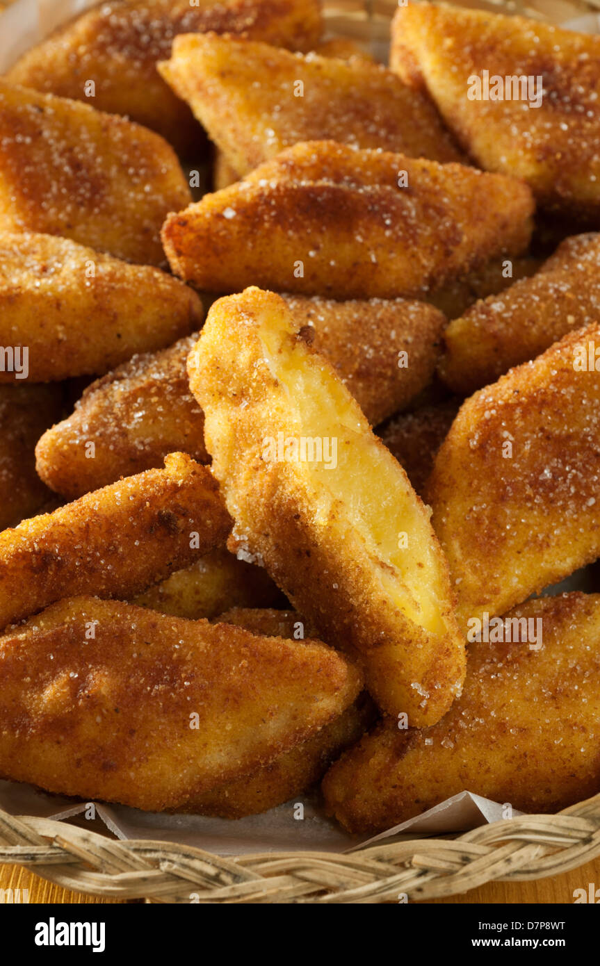 Crema Fritta tief gebratener Pudding Creme Italy Food Stockfoto