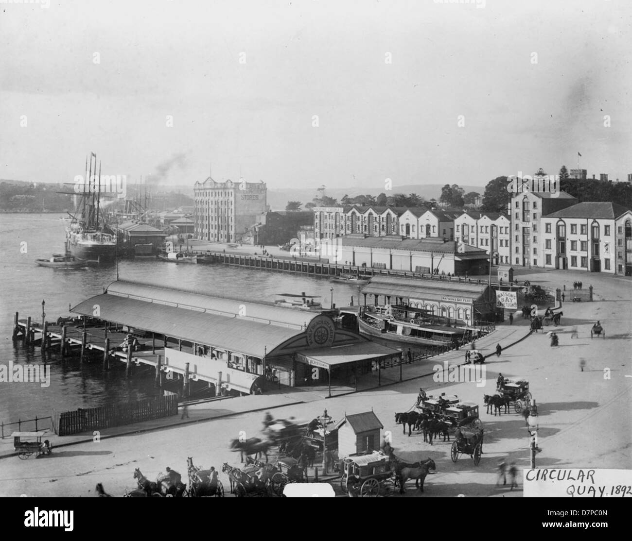 Circular Quay, 1892 Stockfoto