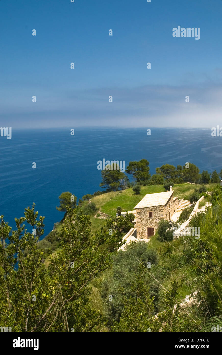 Landhaus der Westkuete Mallorca, Landhaus auf Mallorca Westküste Stockfoto