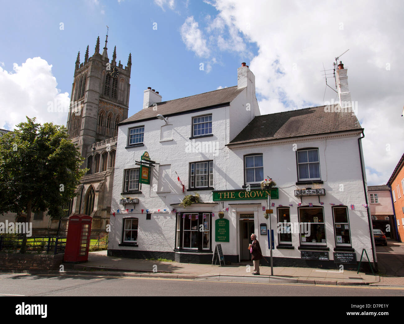 Die Krone-Wirtshaus in Melton Mowbray, Leicestershire, England, UK Stockfoto