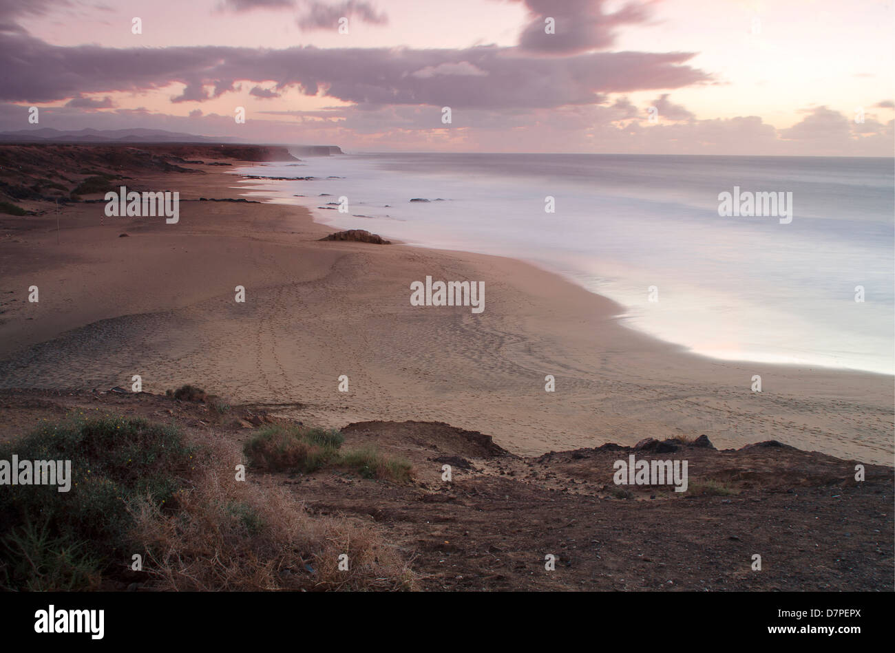 Blick auf Piedra Playa Cotillo Fuerteventura Küste Stockfoto