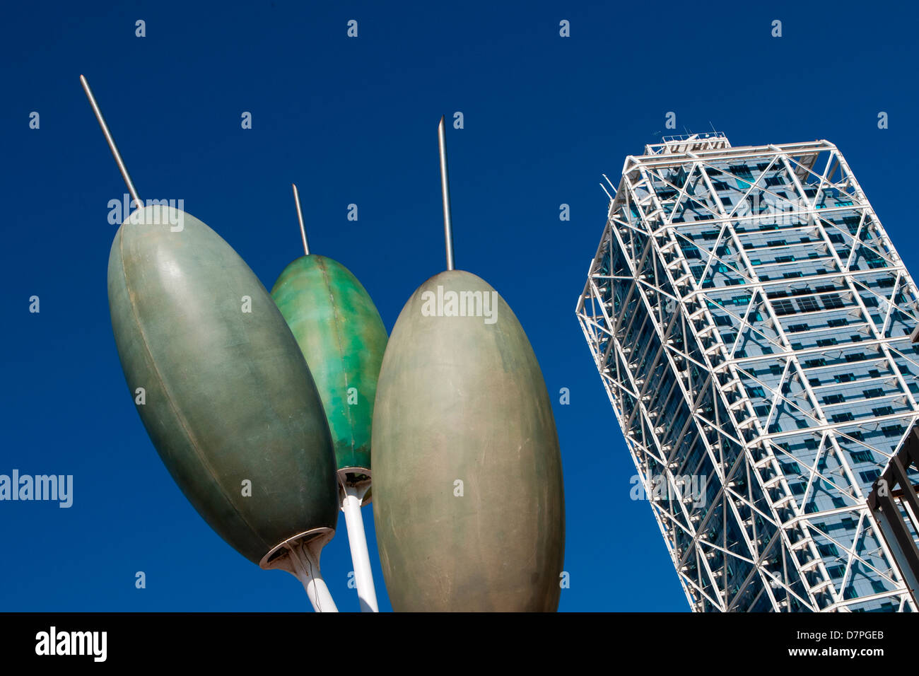 Exterieur des Hotel Arts Barcelona, Spanien. Stockfoto