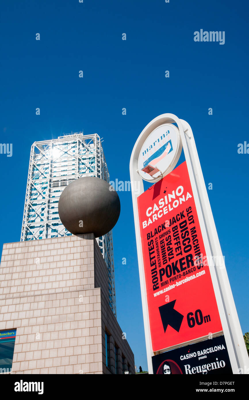 Exterieur des Hotel Arts Barcelona, Spanien. Stockfoto