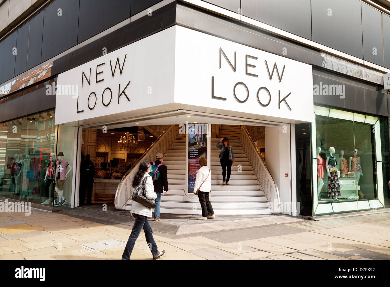 Neuer Look speichern Shop, Oxford Street, central London, UK Stockfoto