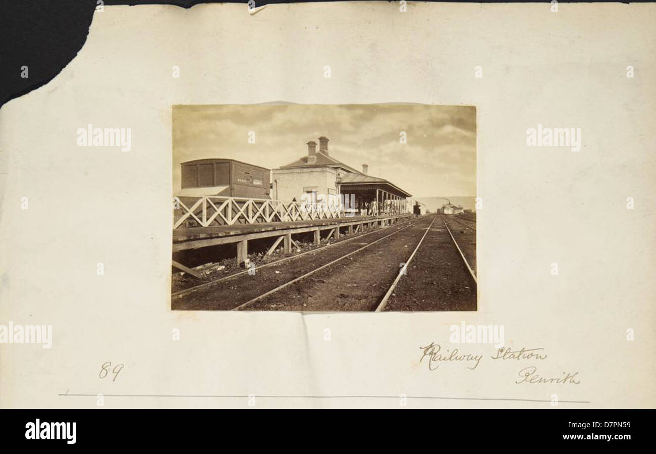 Bahnhof in Penrith, 1875-1895 Stockfoto