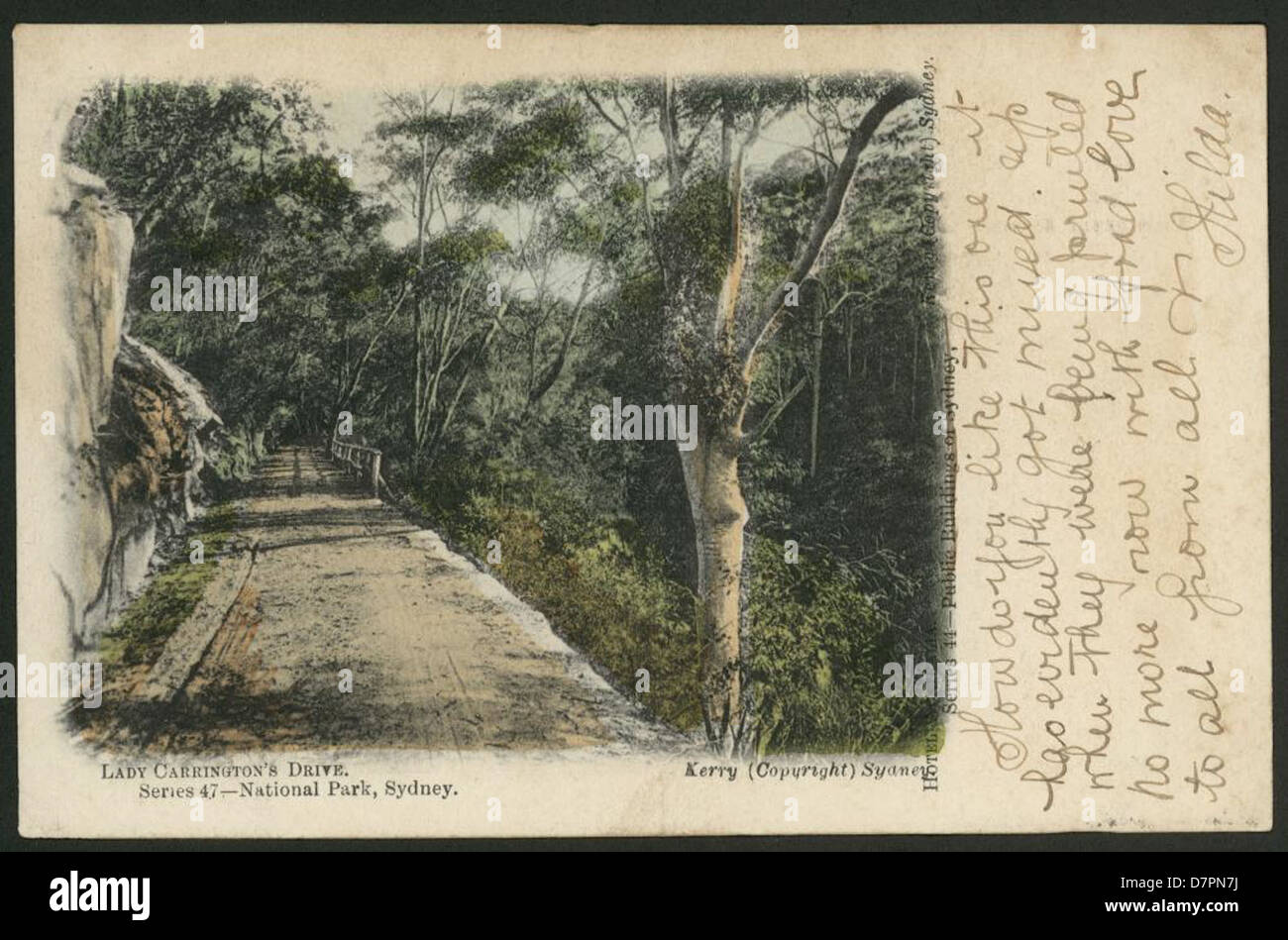 Lady Carrington Fahrt, Nationalpark, 1907 Stockfoto