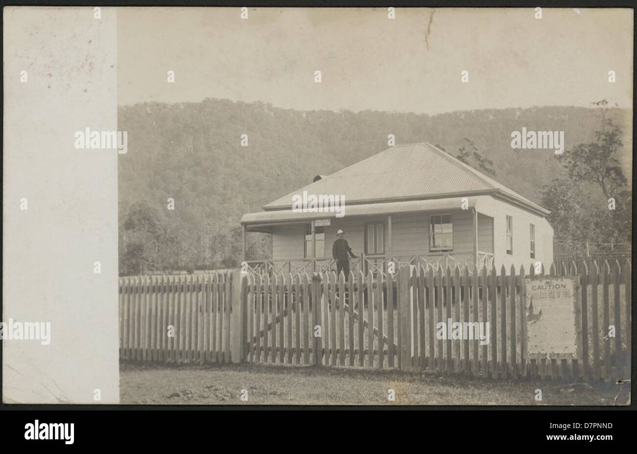 Polizeistation, 1906 Stockfoto