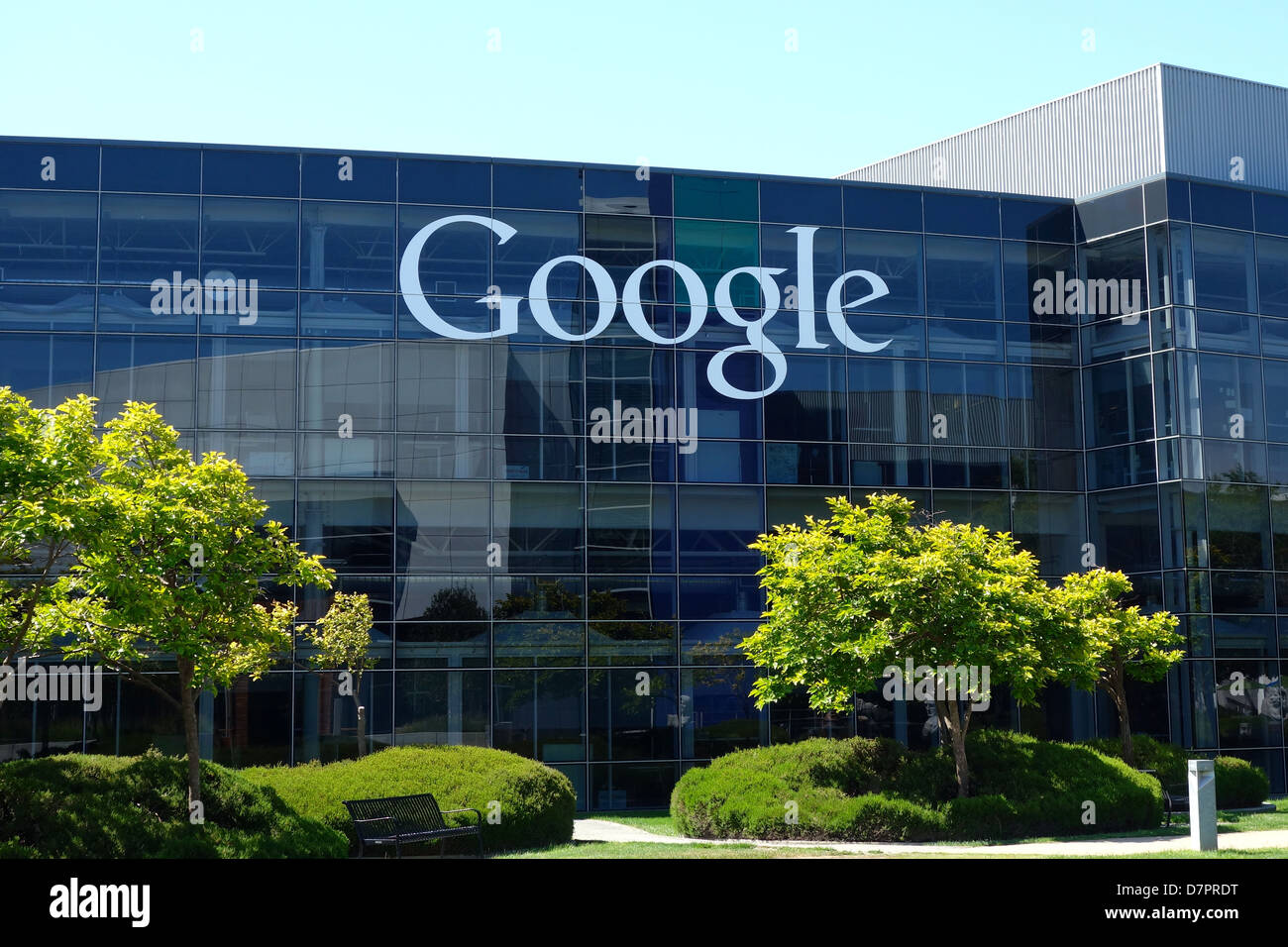 Google-Zentrale in Mountain View, Kalifornien Stockfoto