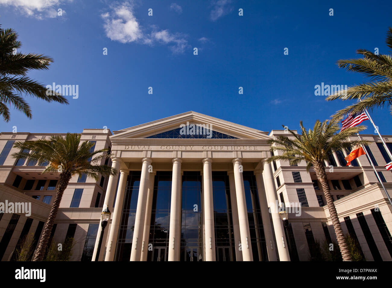 Das Duval County Courthouse sieht in Jacksonville, Florida Stockfoto