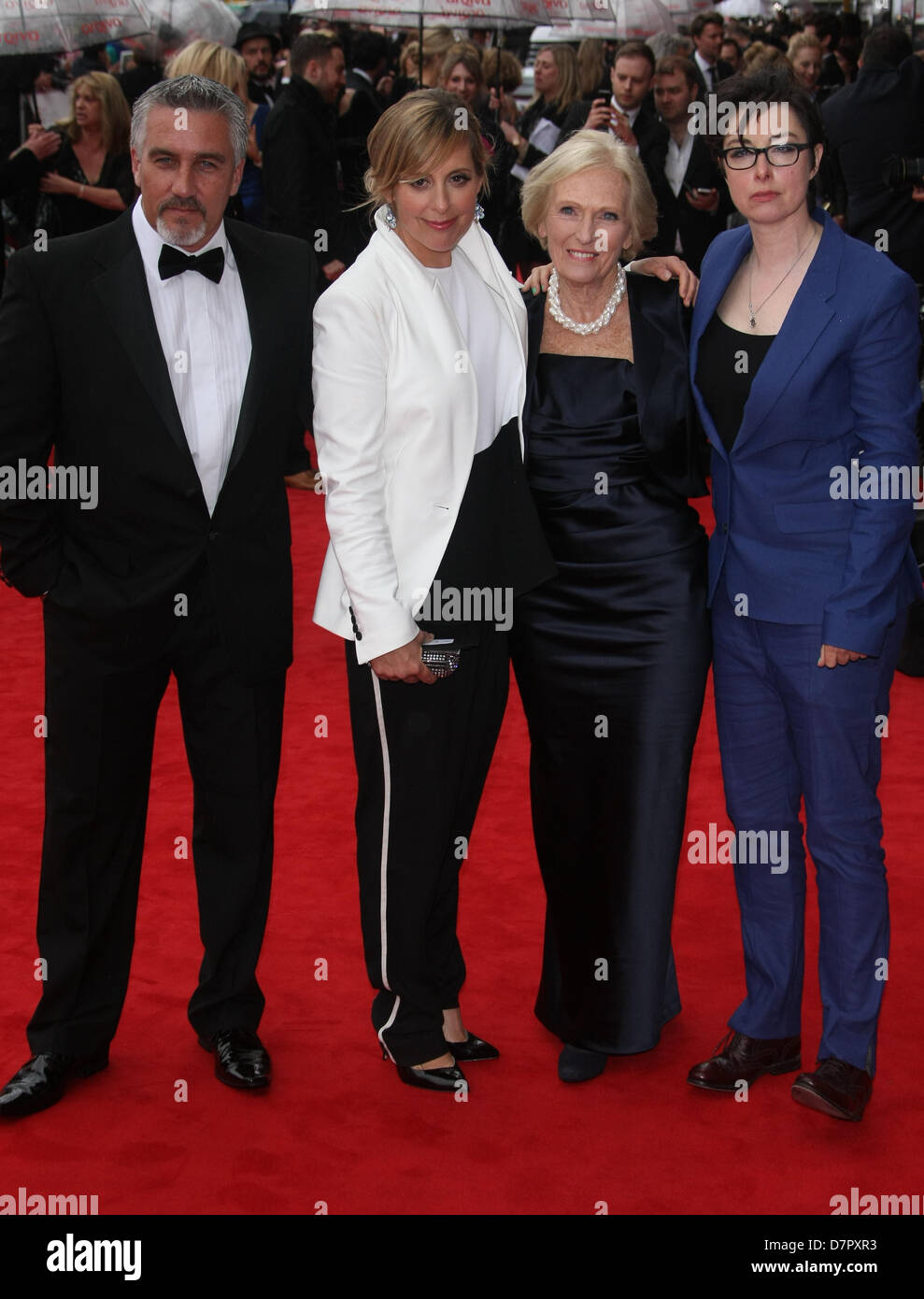 PAUL HOLLYWOOD MEL GIEDROYC MARY BERRY SUE PERKINS BRITISH ACADEMY TELEVISION AWARDS SOUTHBANK LONDON ENGLAND UK 12 Mai 20 Stockfoto