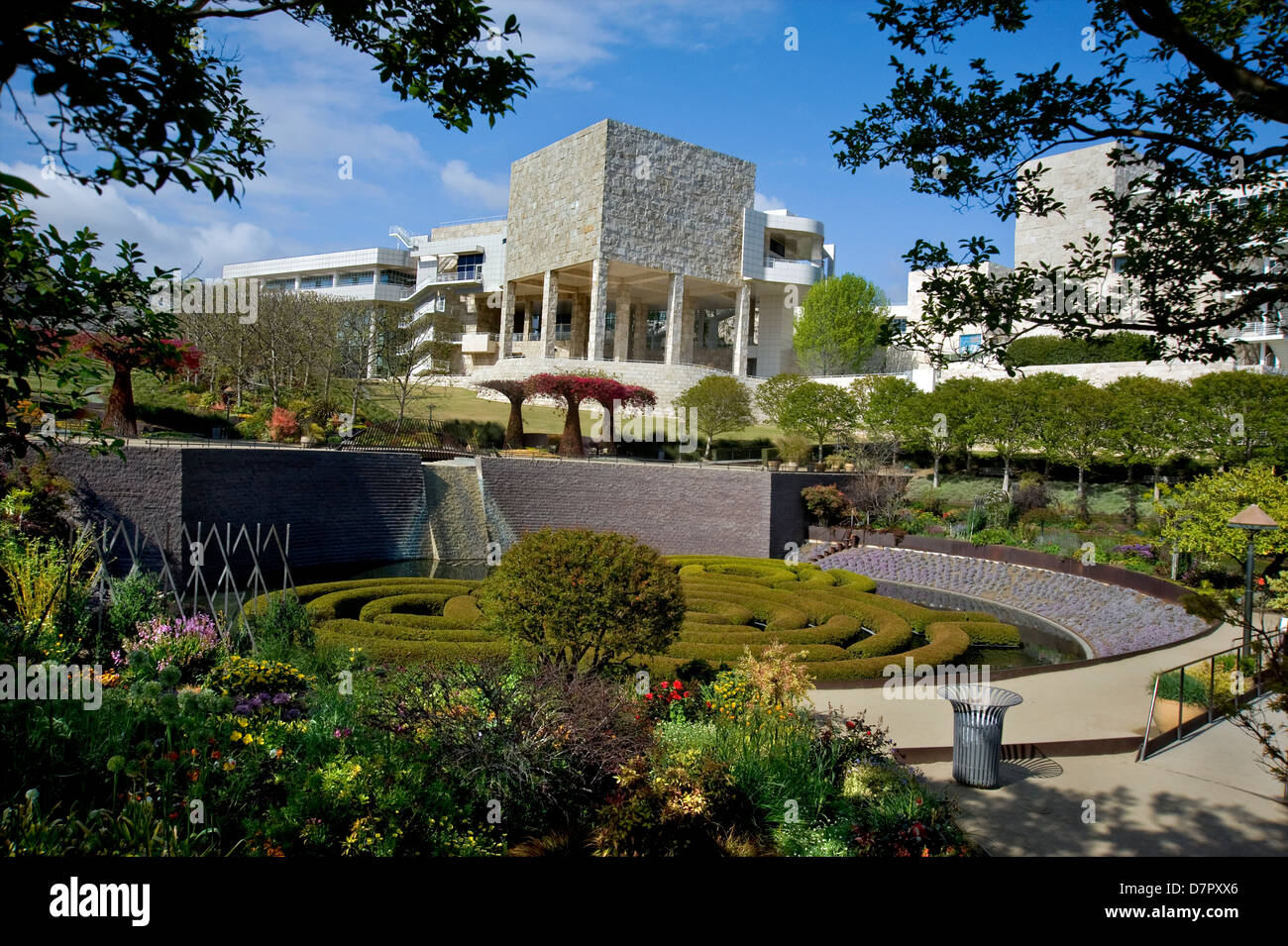 Gartenanlage am Getty Center for the Arts in Los Angeles Stockfoto Gartenanlage am Getty Center for the Arts in Los Angeles Stockfoto