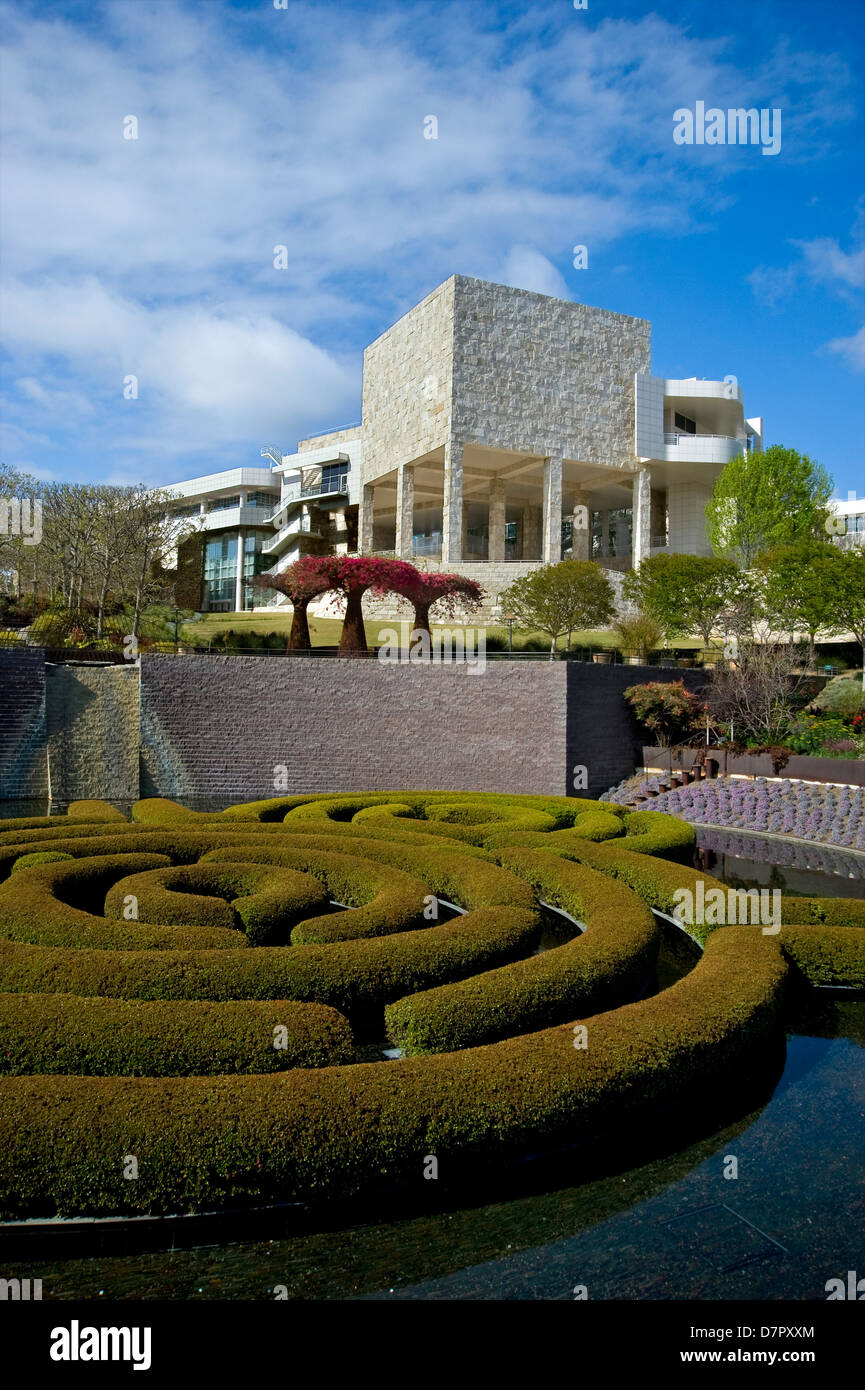 Gartenanlage am Getty Center for the Arts in Los Angeles Stockfoto Gartenanlage am Getty Center for the Arts in Los Angeles Stockfoto
