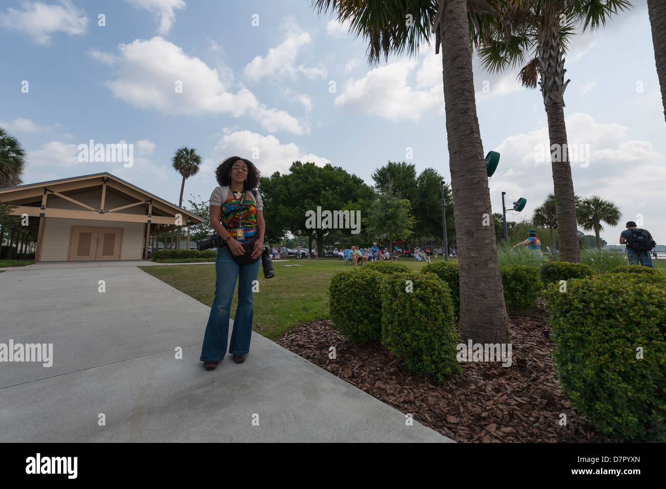 Wasserflugzeug-Fly-in in der Woodlea Hafenstadt am See Dora in Tavares Wooton Park, Florida Stockfoto