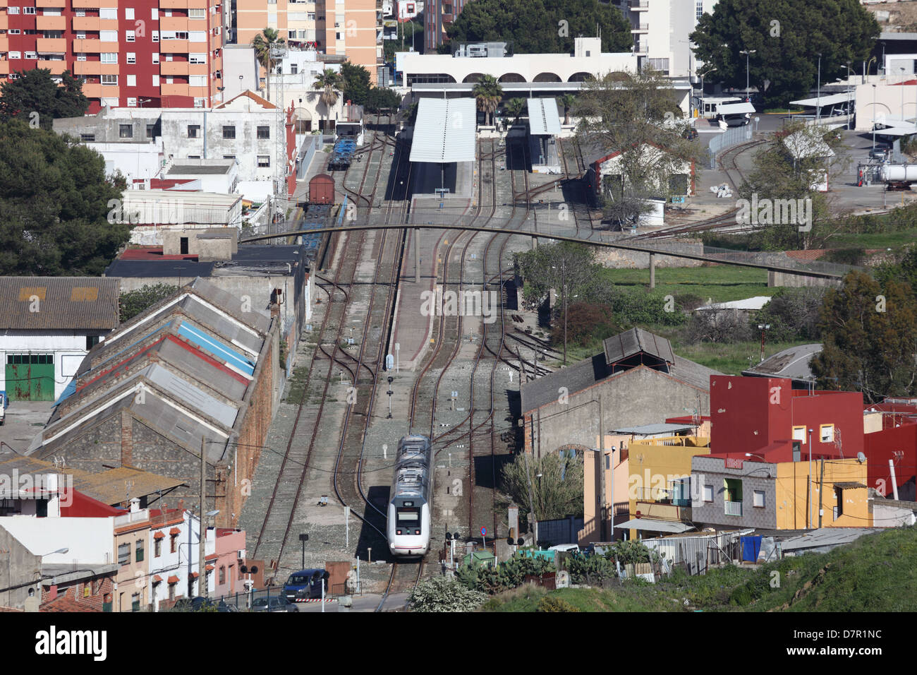 Bahnhof in Algeciras, Andalusien Spanien Stockfoto
