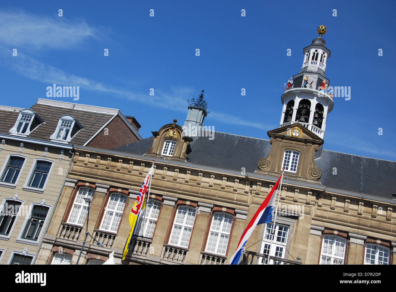 Detail des Rathauses Roermond Niederlande Stockfoto