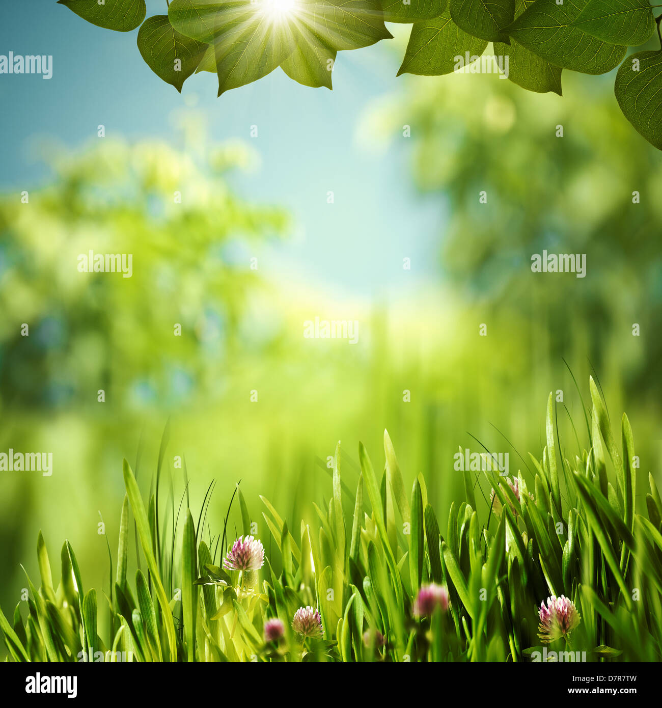Grüne Welt, abstrakte ökologische Hintergründe für Ihr design Stockfoto