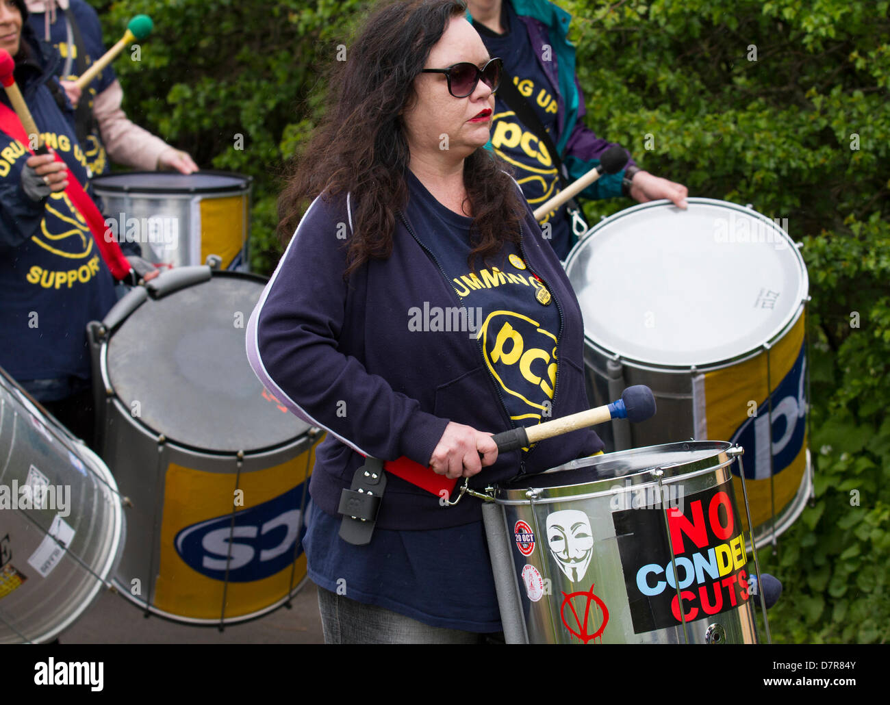 Southport, England 12. Mai 2013. Camp Frack 2 eine breite Koalition von Anti-Fracking und ökologische Gruppen in der Nord-West, darunter Mitglieder der Ribble Mündung gegen Fracking, Residents Vorgehen gegen Fylde Fracking, Frack kostenlose Fylde, Merseyside gegen Fracking, Friends of the Earth und größere Manchester Association of Trades Union Councils. Ein Wochenende voller Aktivität gegen Fracking und andere Formen der extremen Energie. Stockfoto